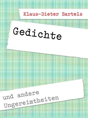 cover image of Gedichte